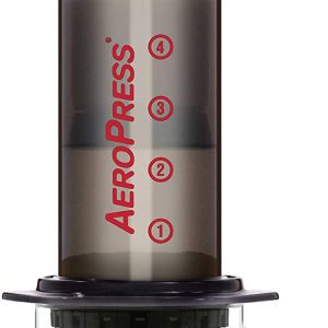 AeroPress Coffee and Espresso Maker – Quickly Makes Delicious Coffee Without Bitterness – 1 to 3 Cups Per Pressing