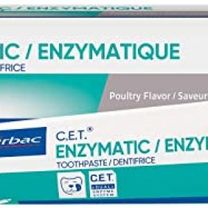 Virbac CET Enzymatic Toothpaste| Eliminates Bad Breath by Removing Plaque & Tartar Buildup | Best Pet Dental Care Toothpaste | Poultry Flavor, 2.5 oz Tube