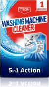 Dylon 5-in-1 Washing Machine Cleaner, 1 Count, Freshener and Limescale Remover, for Cleaning, Single Application Pack.