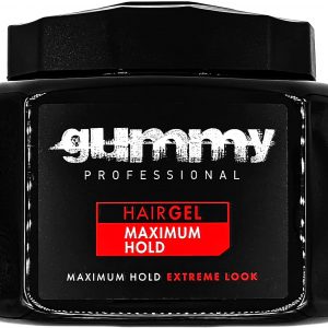 Gummy ORIGINAL HAIR STYLING GEL 700ML BY FONEX NO.1 BARBER STYLING HAIR GEL EUROPEAN & AFRO HAIR STYLING GUMMY PROFESSIONAL, RED