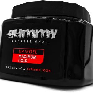Gummy ORIGINAL HAIR STYLING GEL 700ML BY FONEX NO.1 BARBER STYLING HAIR GEL EUROPEAN & AFRO HAIR STYLING GUMMY PROFESSIONAL, RED