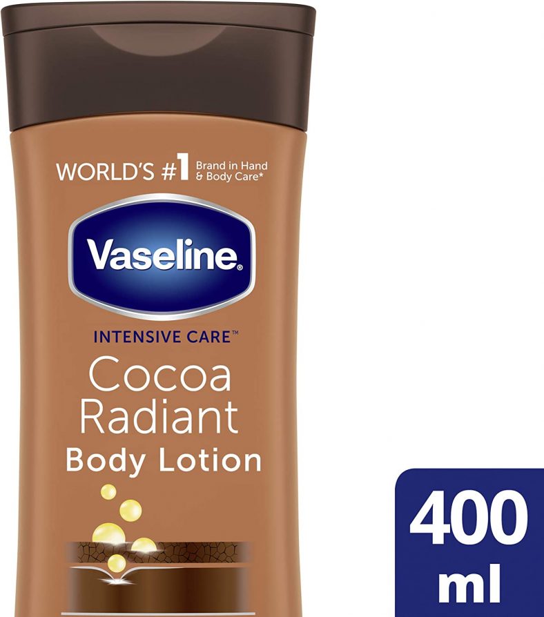 Vaseline Intensive Care Cocoa Radiant 100 Percent cocoa butter Body Lotion for dry skin 400ml